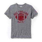 USC Trojans Men's League Gray Football Victory Falls T-Shirt